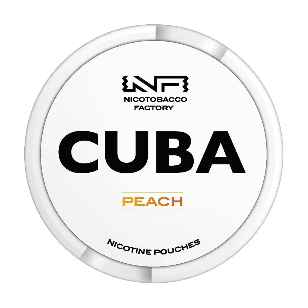 Peach Cuba White Nicotine Pouches 16mg