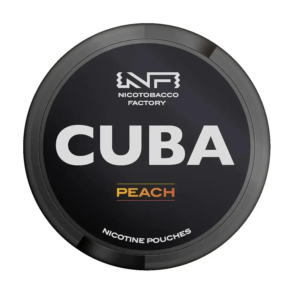 Peach Nicotine Pouches 43mg by Cuba Black | Pack of 25