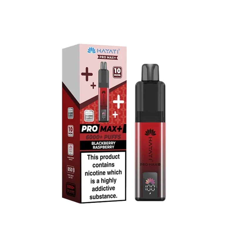 Hayati Pro Max Plus 6000 Prefilled Pod Kit - 10mg | Blackberry Raspberry