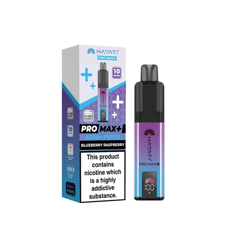Hayati Pro Max Plus 6000 Prefilled Pod Kit - 10mg | Blueberry Raspberry
