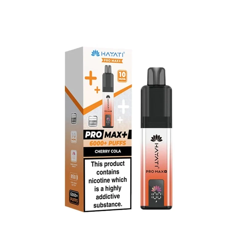 Hayati Pro Max Plus 6000 Prefilled Pod Kit - 10mg | Cherry Cola