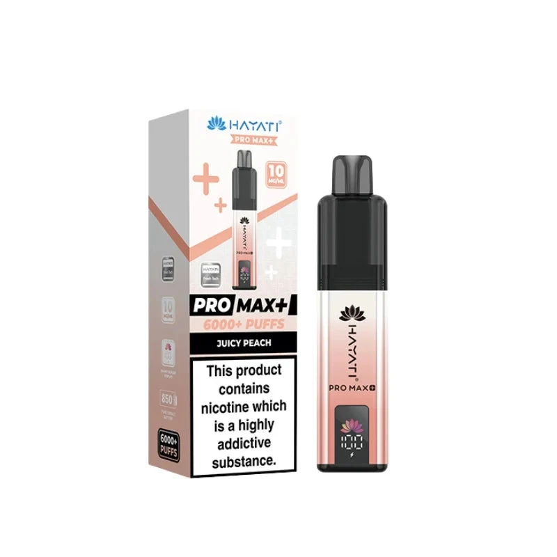Hayati Pro Max Plus 6000 Prefilled Pod Kit - 10mg | Juicy Peach