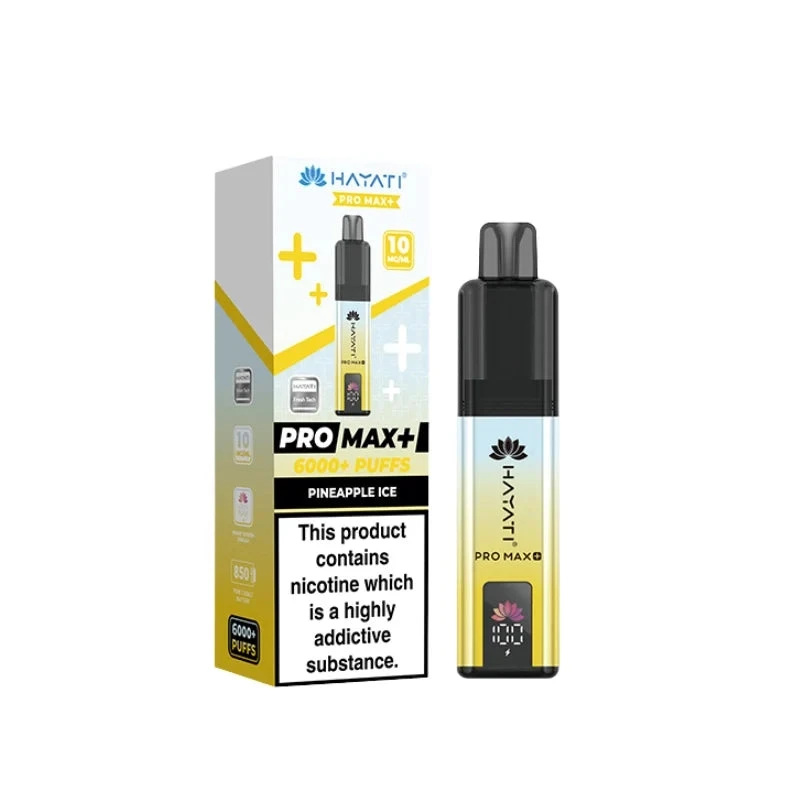 Hayati Pro Max Plus 6000 Prefilled Pod Kit - 10mg | Pineapple Ice