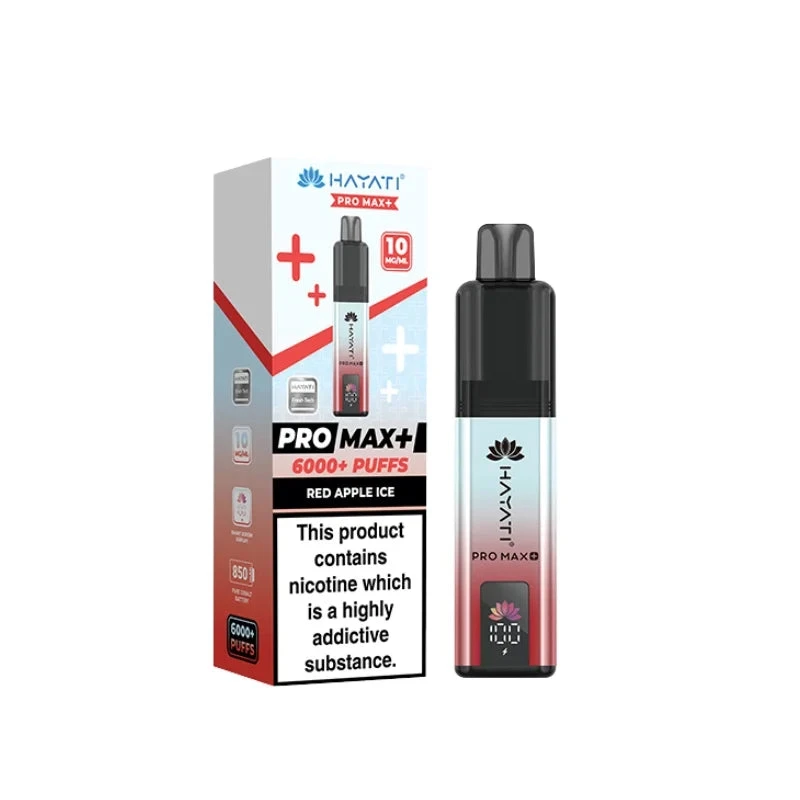 Hayati Pro Max Plus 6000 Prefilled Pod Kit - 10mg | Red Apple Ice
