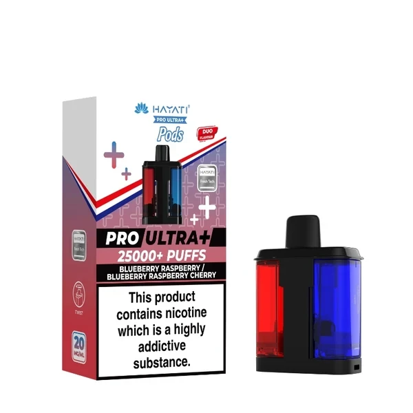 Hayati Pro Ultra Plus Prefilled Pods - Blueberry Raspberry/Blueberry Raspberry Cherry