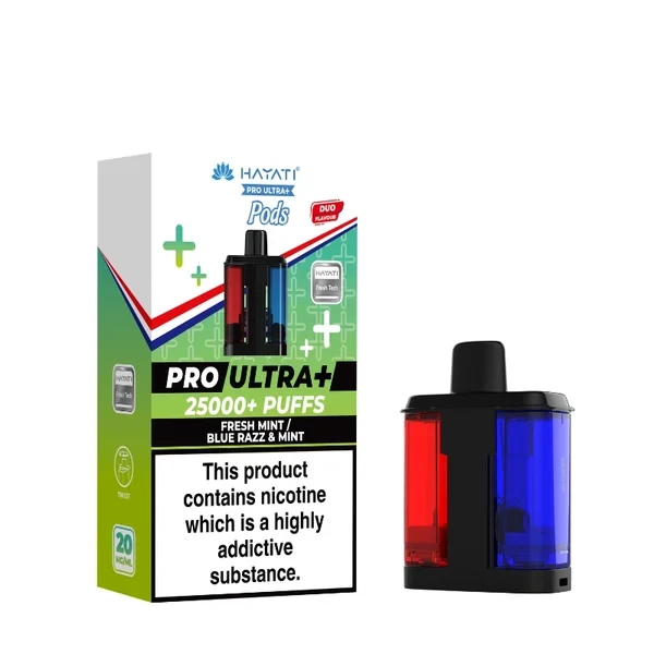 Hayati Pro Ultra Plus Prefilled Pods - Fresh Mint/Blue Razz & Mint