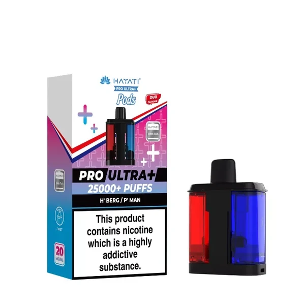 Hayati Pro Ultra Plus Prefilled Pods - H Berg/P Man