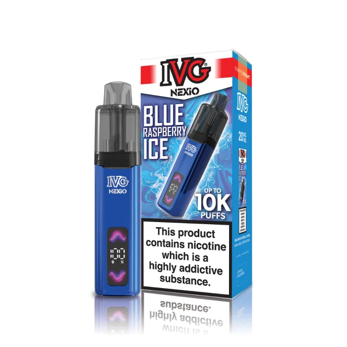 Blue Raspberry Ice IVG Nexio Prefilled Pod Kit