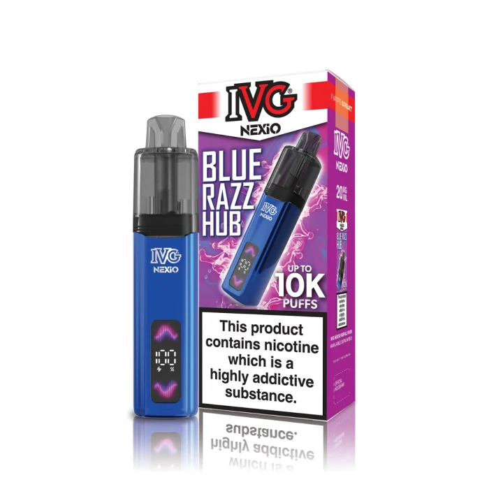 Blue Razz Hub IVG Nexio Prefilled Pod Kit