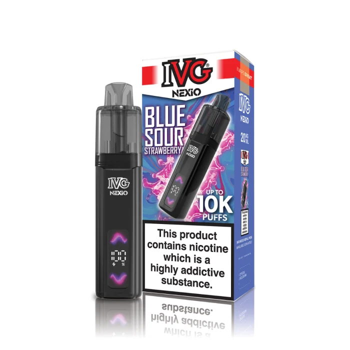 Blue Sour Strawberry IVG Nexio Prefilled Pod Kit