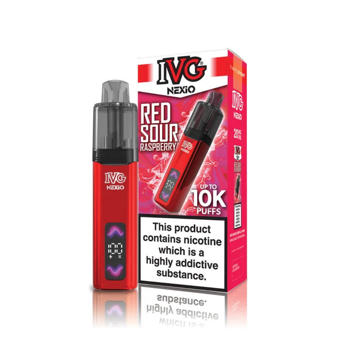 Red Sour Raspberry IVG Nexio Prefilled Pod Kit