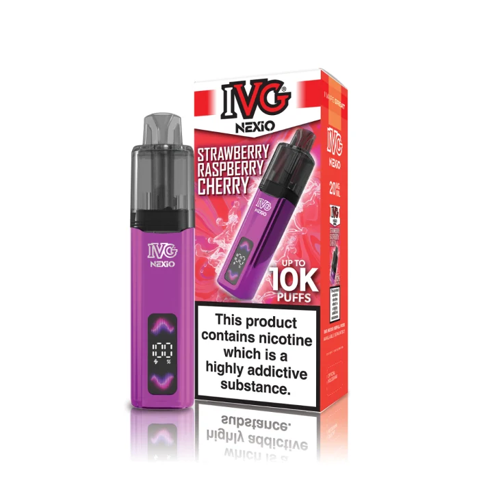 Strawberry Raspberry Cherry IVG Nexio Prefilled Pod Kit