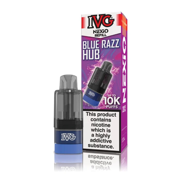 Blue Razz Hub IVG Nexio Prefilled Pods