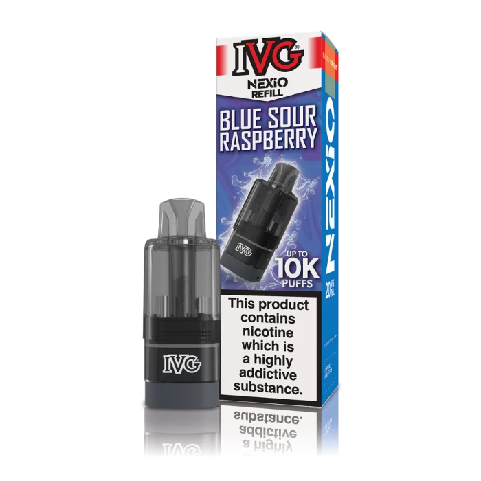 Blue Sour Raspberry IVG Nexio Prefilled Pods