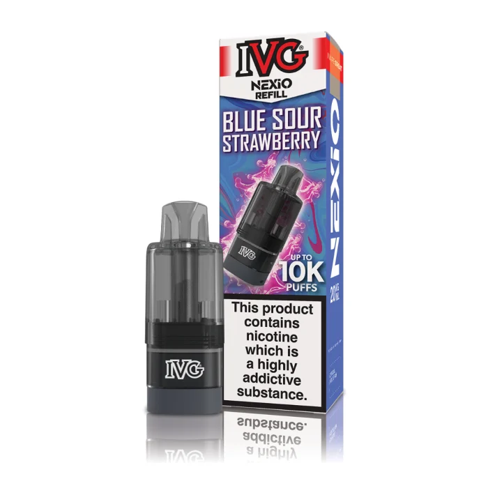 Blue Sour Strawberry IVG Nexio Prefilled Pods