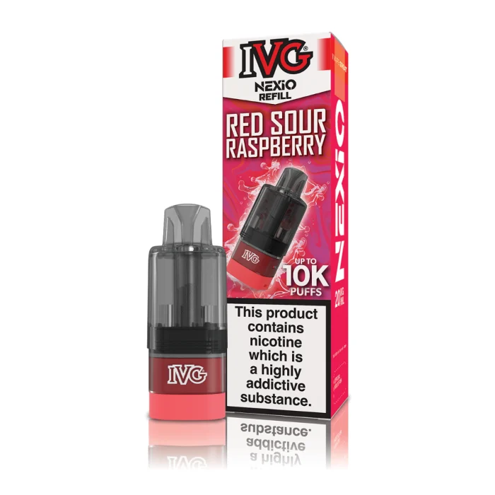 Red Sour Raspberry IVG Nexio Prefilled Pods