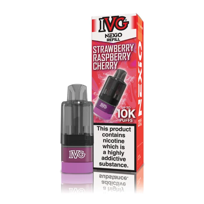 Strawberry Raspberry Cherry IVG Nexio Prefilled Pods
