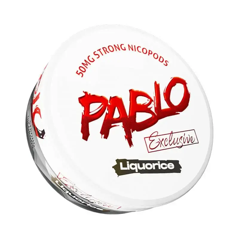 Liqourice Pablo Nicotine Pouches Extra Strong 50mg