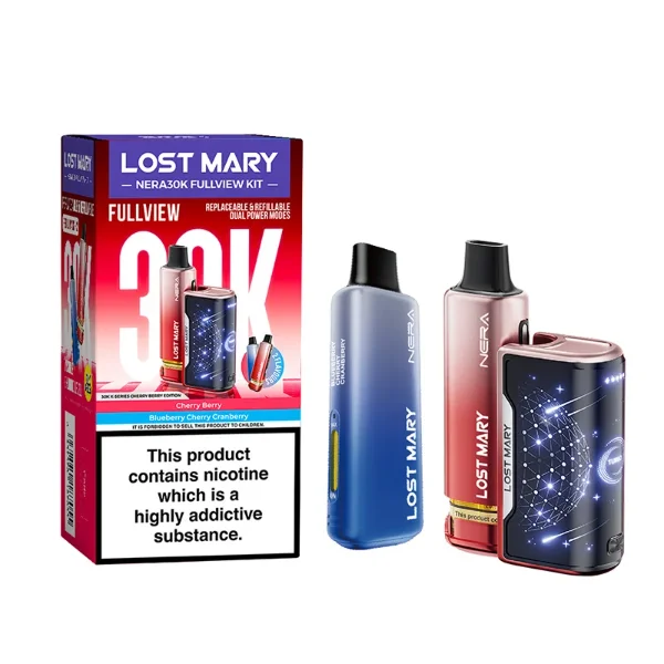 Lost Mary NERA 30K Fullview Refillable Pod Kit - Cherry Berry Edition