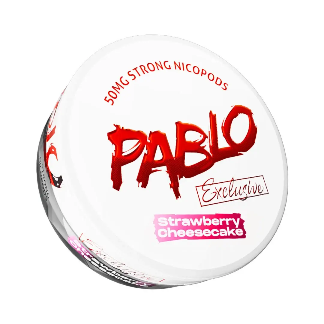 Strawberry Cheesecake Pablo Nicotine Pouches Extra Strong 50mg
