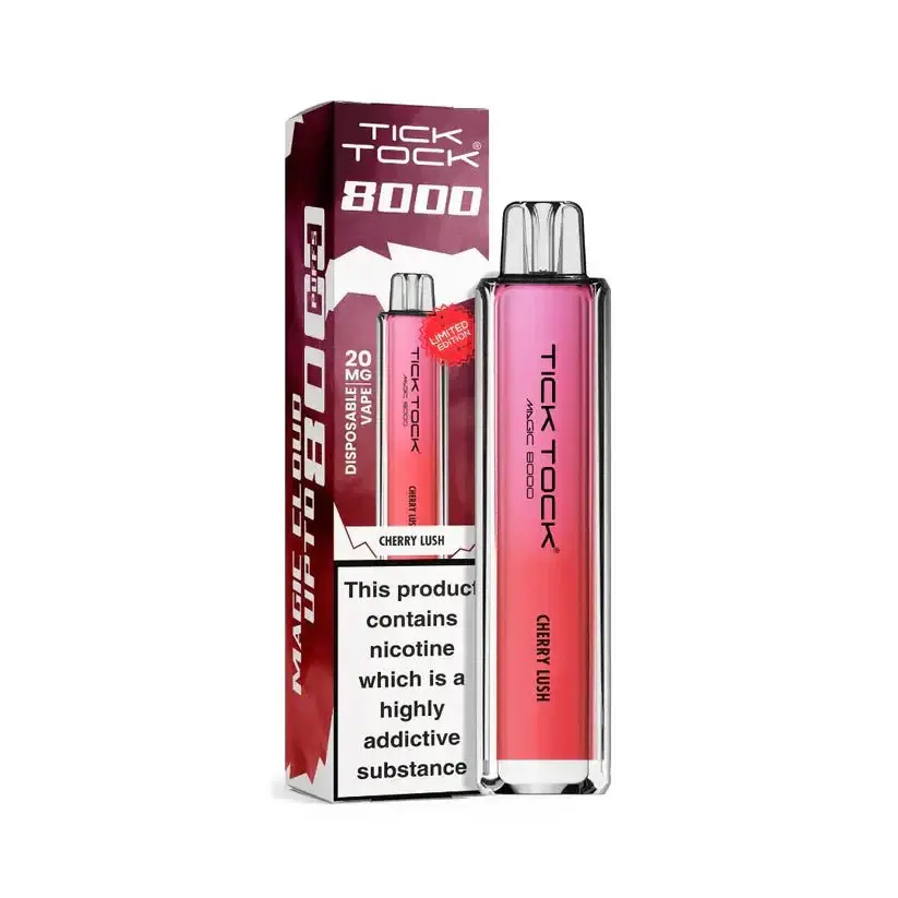 Cherry Lush Tick Tock Magic 8000 Prefilled Pod Kit
