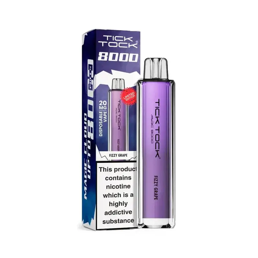 Fizzy Grape Tick Tock Magic 8000 Prefilled Pod Kit