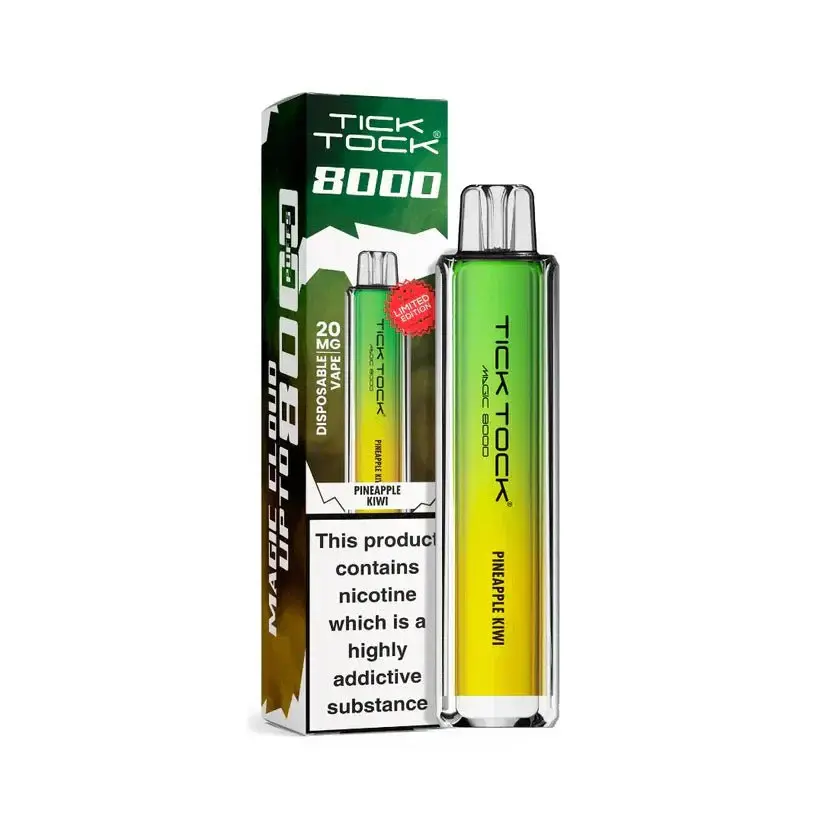 Pineapple Kiwi Tick Tock Magic 8000 Prefilled Pod Kit