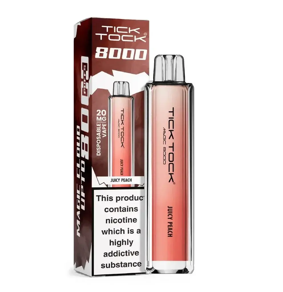 Juicy Peach Tick Tock Magic 8000 Prefilled Pod Kit