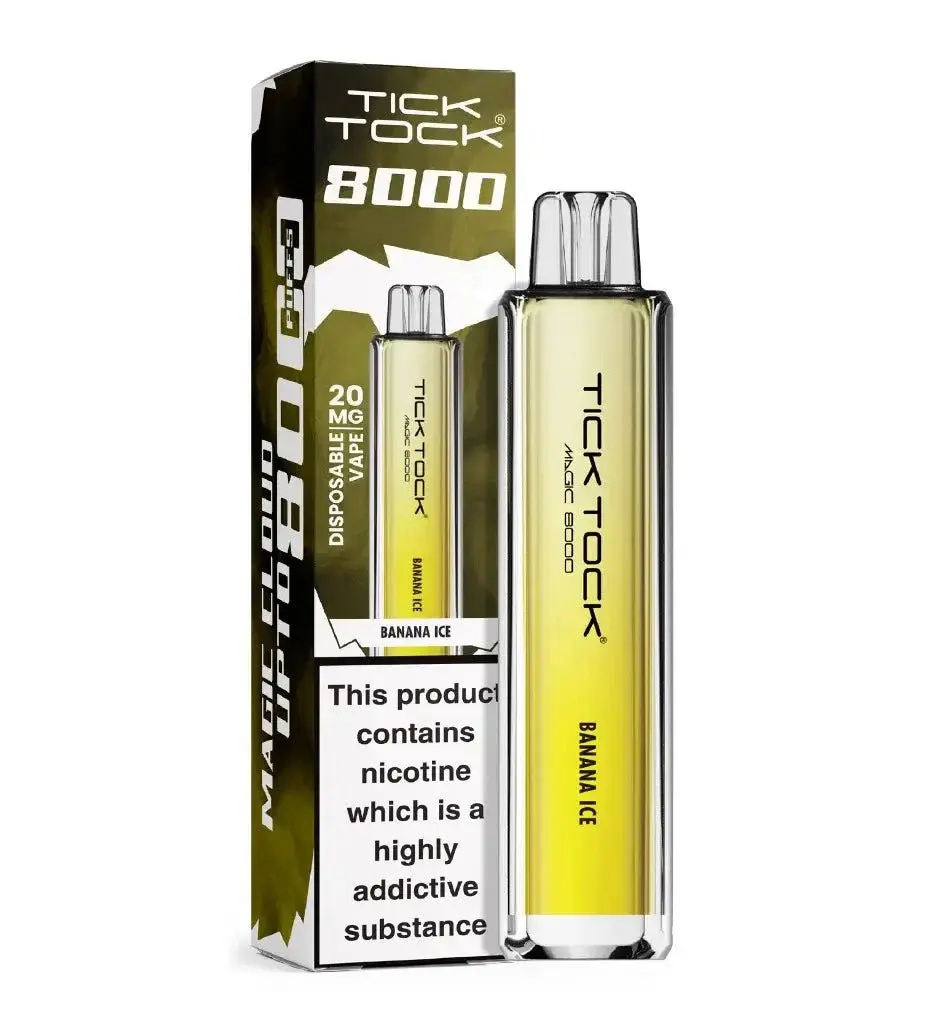 Banana Ice Tick Tock Magic 8000 Prefilled Pod Kit