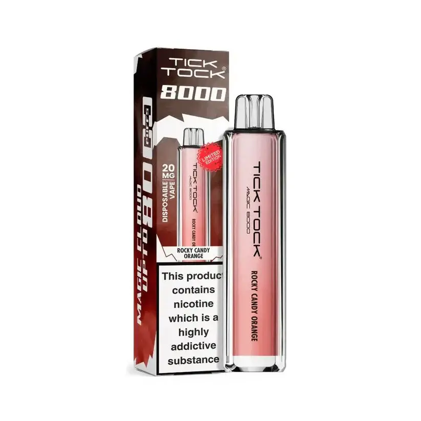 Rocky Candy Orange Tick Tock Magic 8000 Prefilled Pod Kit