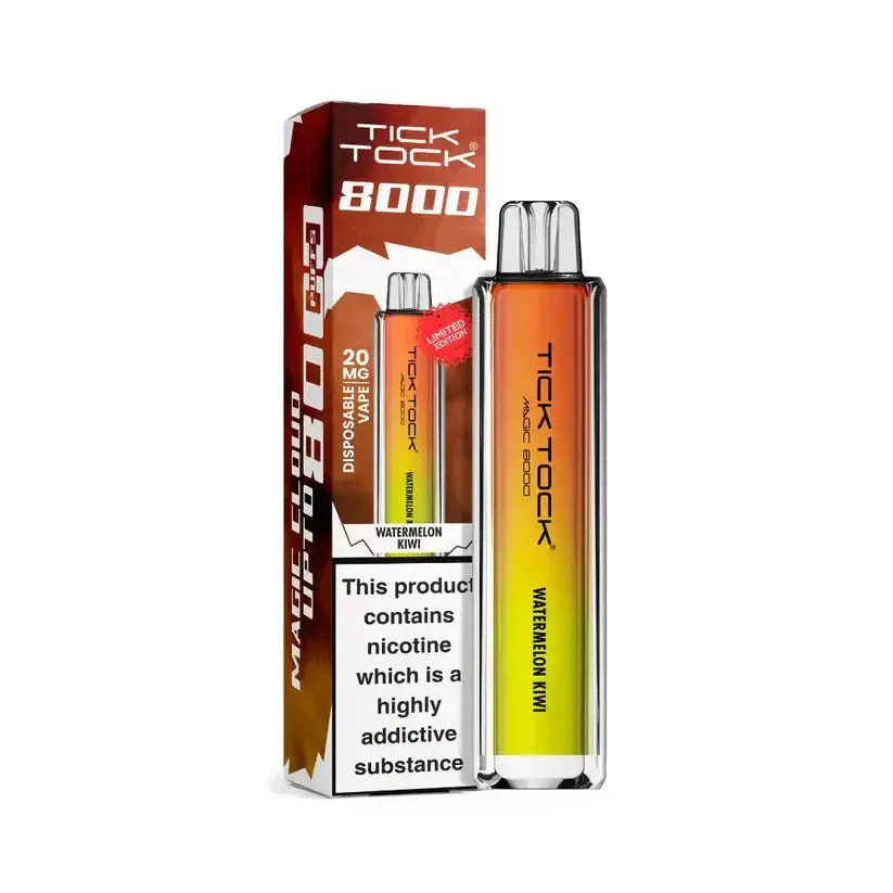 Watermelon Kiwi Tick Tock Magic 8000 Prefilled Pod Kit