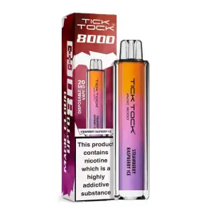 Strawberry Raspberry Ice Tick Tock Magic 8000 Prefilled Pod Kit