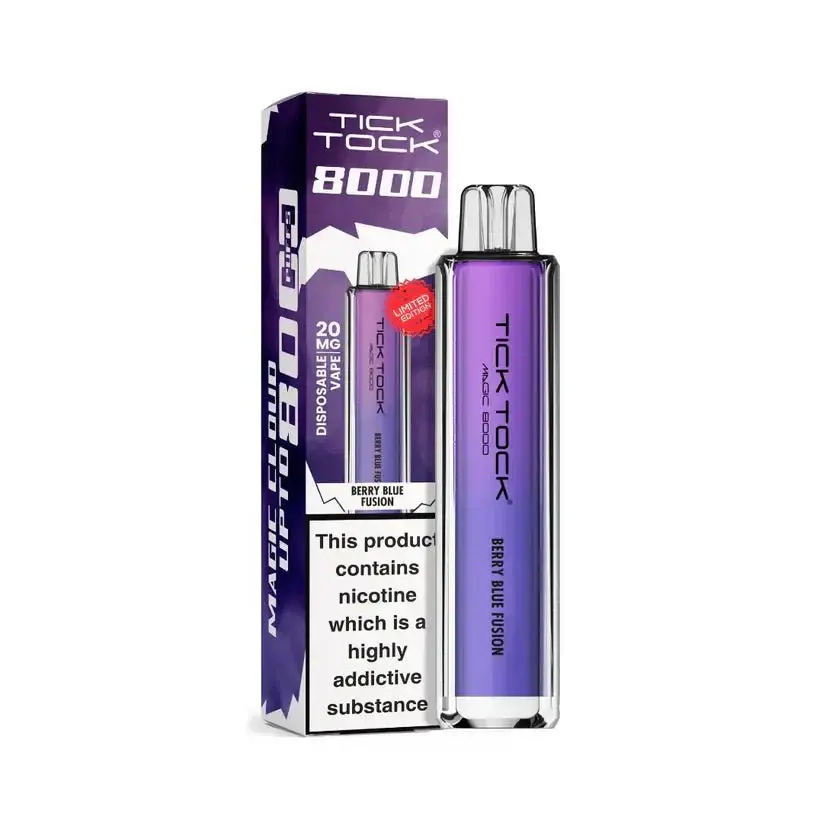 Berry Blue Fusion Tick Tock Magic 8000 Prefilled Pod Kit