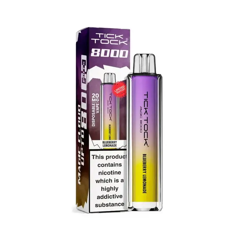 Blueberry Lemonade Tick Tock Magic 8000 Prefilled Pod Kit