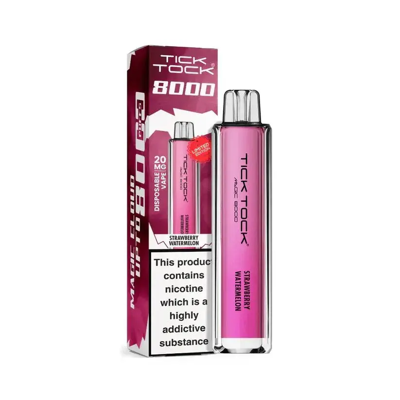 Strawberry Watermelon Tick Tock Magic 8000 Prefilled Pod Kit