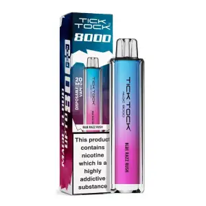 Blue Razz Rush Tick Tock Magic 8000 Prefilled Pod Kit