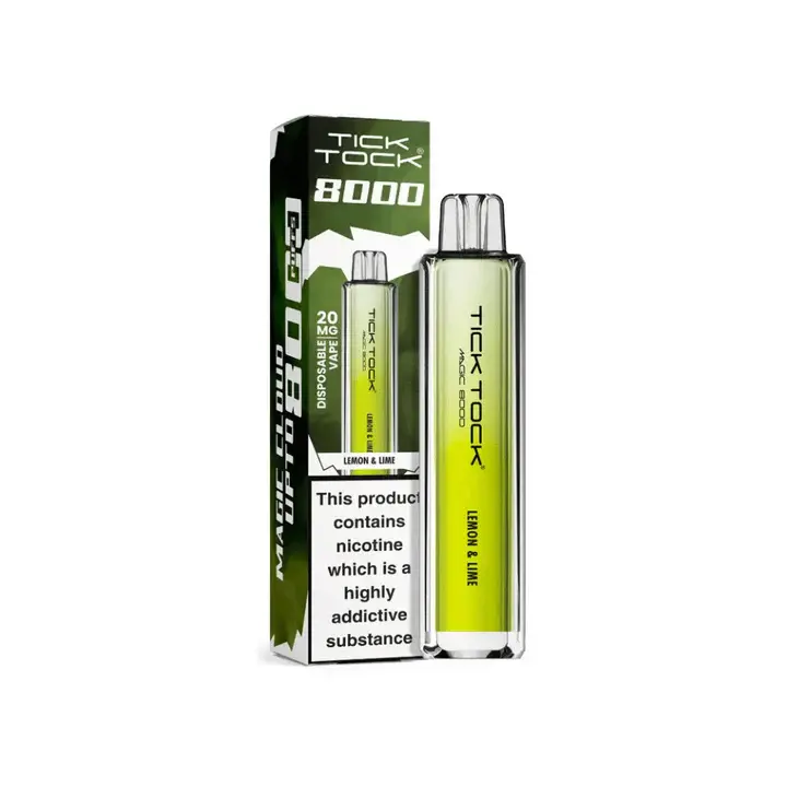 Lemon & Lime Tick Tock Magic 8000 Prefilled Pod Kit