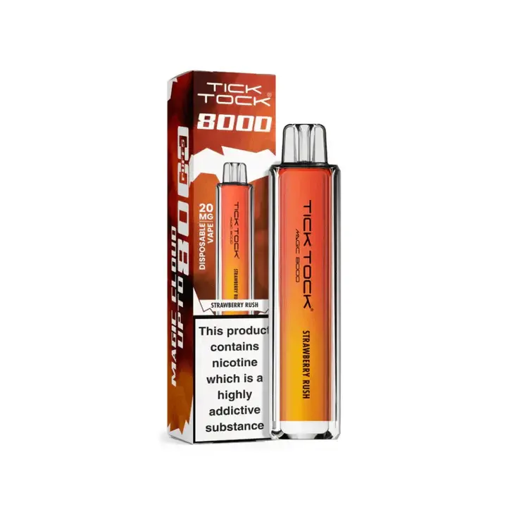 Strawberry Rush Tick Tock Magic 8000 Prefilled Pod Kit
