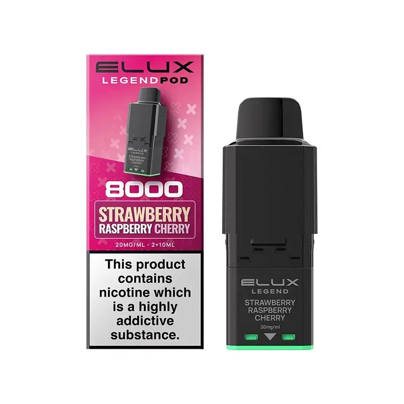 Elux Legend 8000 Prefilled Pod - Strawberry Raspberry Cherry