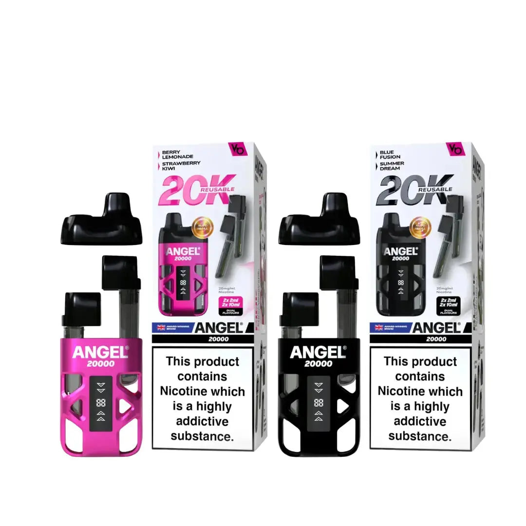 Vapes Bars Angel 20K Prefilled Pod Kit - Black Edition